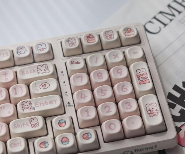 Snack Bunny MOA Keycaps