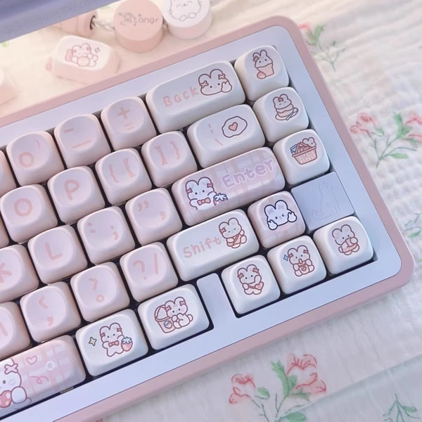 Snack Bunny MOA Keycaps