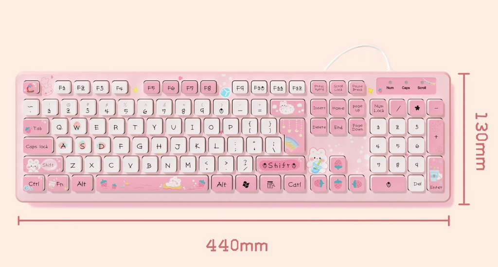 Pink Keyboard Small Pink Keyboard đ¸ Cute Keyboard - Wired and Wireless | Pink Gaming