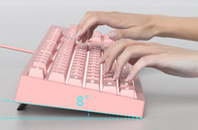 Cargar imagen en el visor de la galería, DSK100 - Teclado Rosa Ergonómico - 104 teclas
