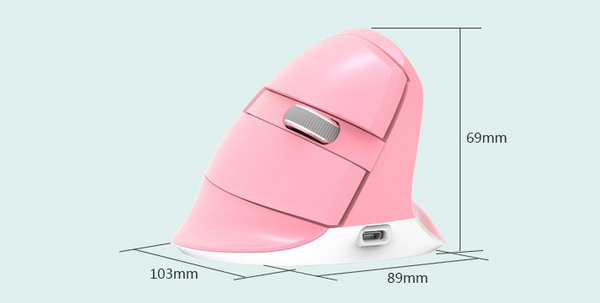 Ergonomic Wireless Mouse - Delux M618 Mini