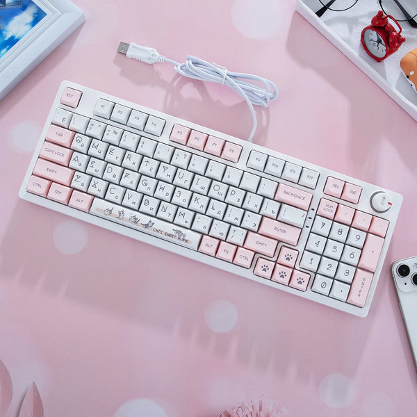 Cat Keyboard Keycaps - 140 Set