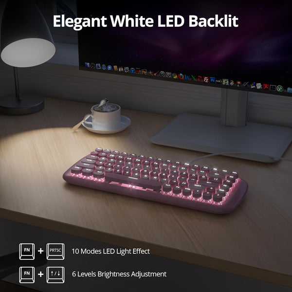 Candy M - Compact 84 Keys, 10 Lighting Effects - Mechanical Keyboard