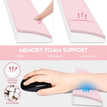 Load image into Gallery viewer, Pink PU Leather Keyboard Wrist Rest
