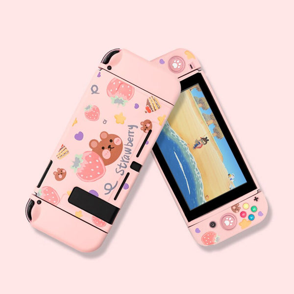 Nintendo Switch/ Lite Case - Fruity Pink Bear