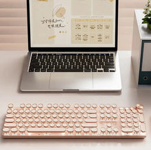 Load image into Gallery viewer, V20 Tri-Mode Wireless Mechanical Keyboard Steampunk Style
