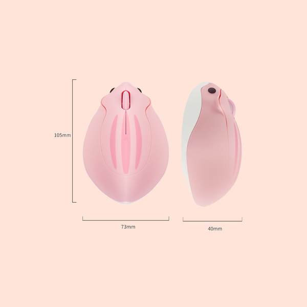 Pink Wireless Hamster Mouse