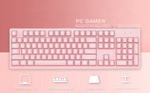 Cargar imagen en el visor de la galería, DSK100 - Teclado Rosa Ergonómico - 104 teclas
