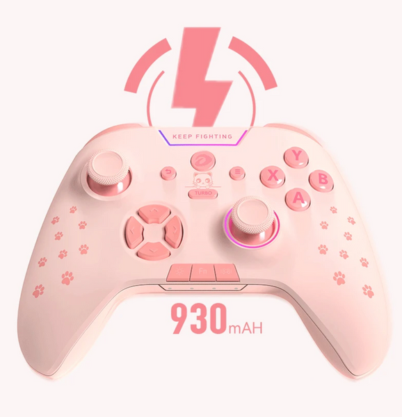 Pink Kitty Paws - Dareu H105 - New Wireless Bluetooth Game Controller