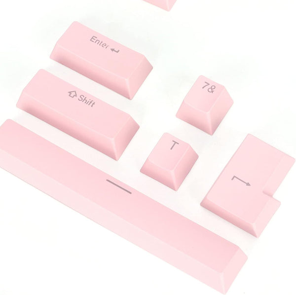 ABS/ PBT Light Pink Mechanical Keyboard Keycaps - Transparent Keycap