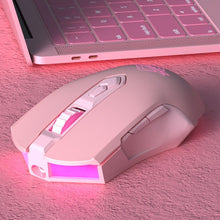 Load image into Gallery viewer, Pink Ray AJ52 PRO - 8 Keys Three-mode Bluetooth/Wireless/Wired RGB Gaming Mouse
