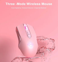 Load image into Gallery viewer, Pink Ray AJ52 PRO - 8 Keys Three-mode Bluetooth/Wireless/Wired RGB Gaming Mouse
