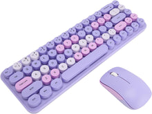 Load image into Gallery viewer, Macaron Wireless Keyboard And Mouse Set
