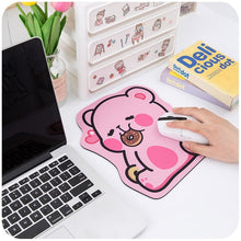 Load image into Gallery viewer, Mouse Pad - Pink Bear
