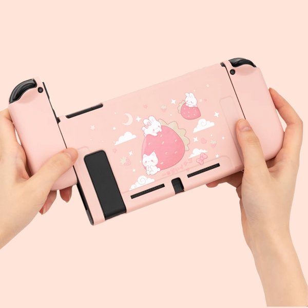 Nintendo Switch Protective Case - Strawberry Bunny