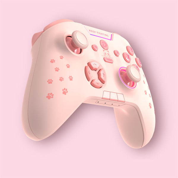 Pink Kitty Paws - Dareu H105 - New Wireless Bluetooth Game Controller