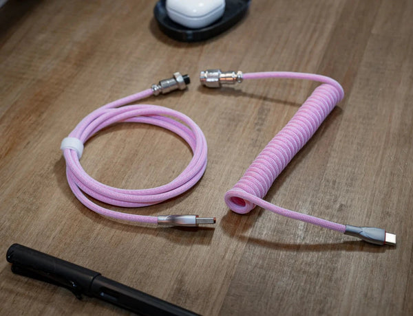 Keyboard Coiled Cable USB-C Cable - Helix