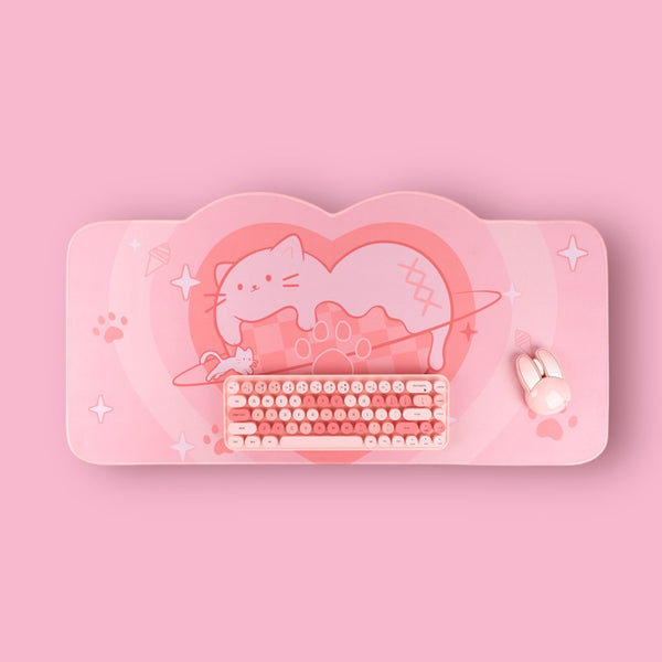 Cat Love Ice Cream Large Mouse Pad