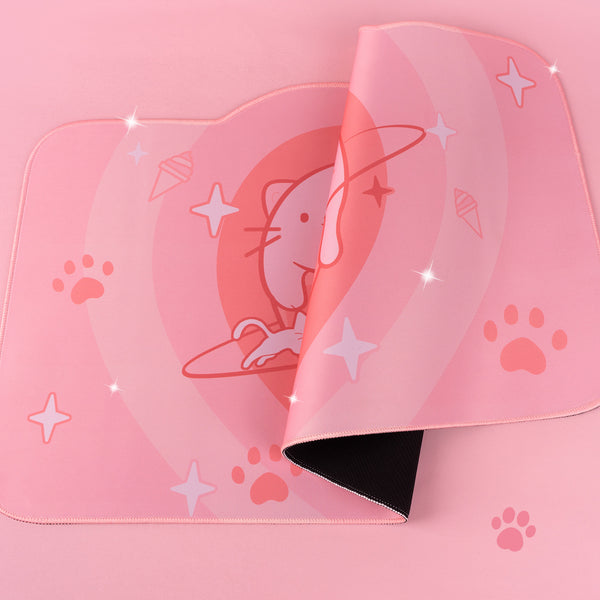 Cat Love Ice Cream Large Mouse Pad