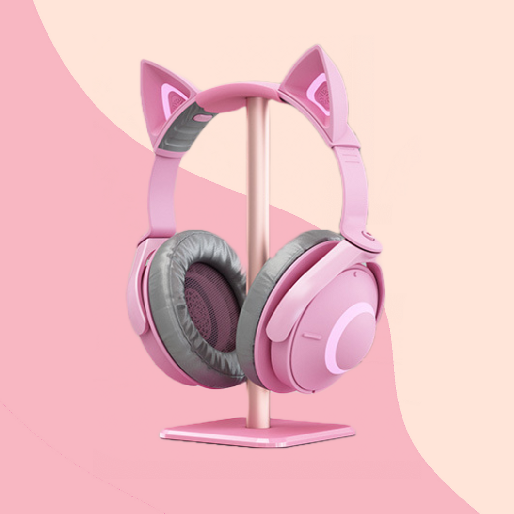 Pink Desk Headphones Stand