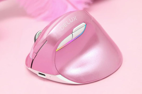Ergonomic Wireless Mouse - Delux M618 Mini