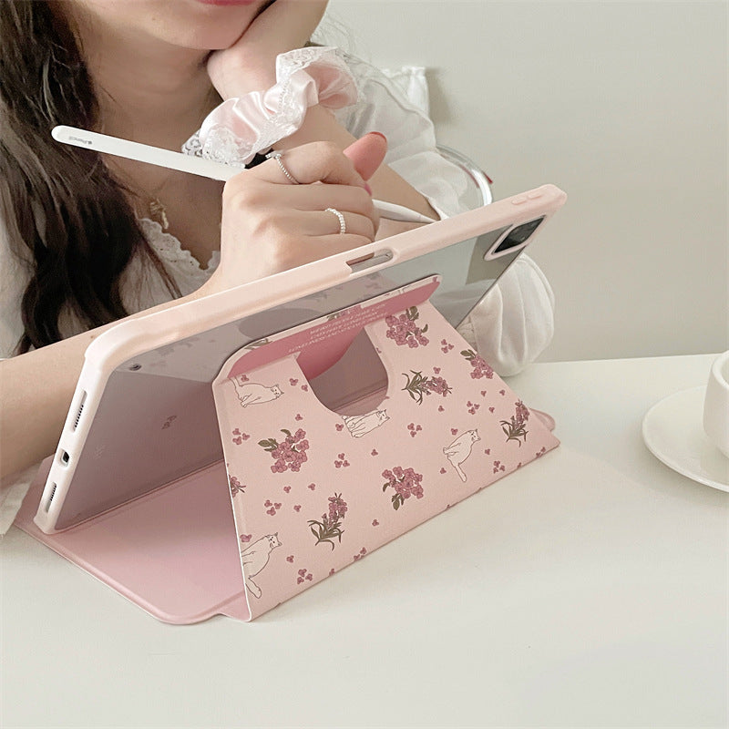 Funda Floral Rosa para iPad