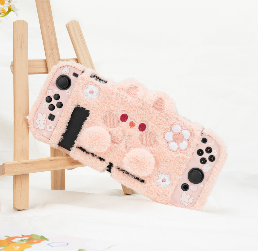 Nintendo Switch and OLED Case - Pink Bunny