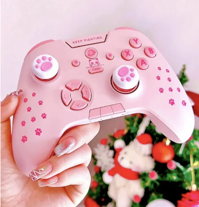 Pink Kitty Paws - Dareu H105 - New Wireless Bluetooth Game Controller