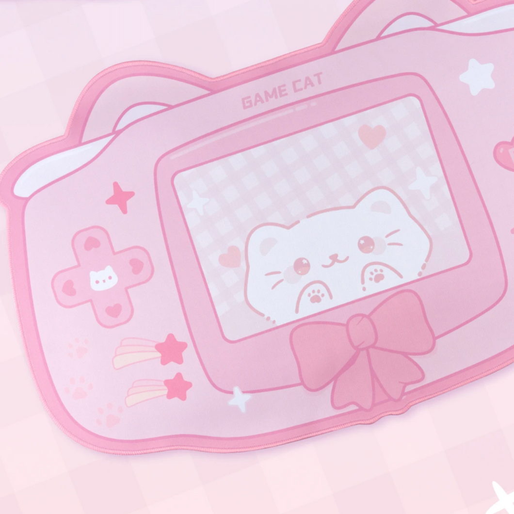 Pinky Gaming Cat - Mouse Pad