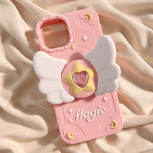 Cargar imagen en el visor de la galería, Cute Angel Wings - Funda Rosa de Silicona para iPhone
