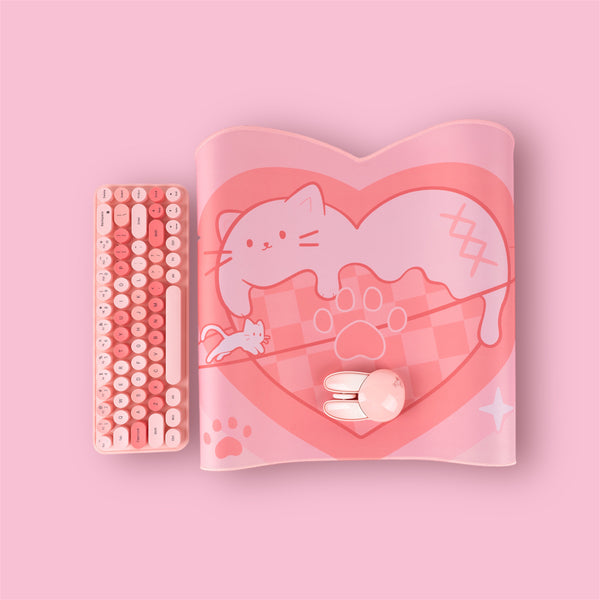 Cat Love Ice Cream Large Mouse Pad