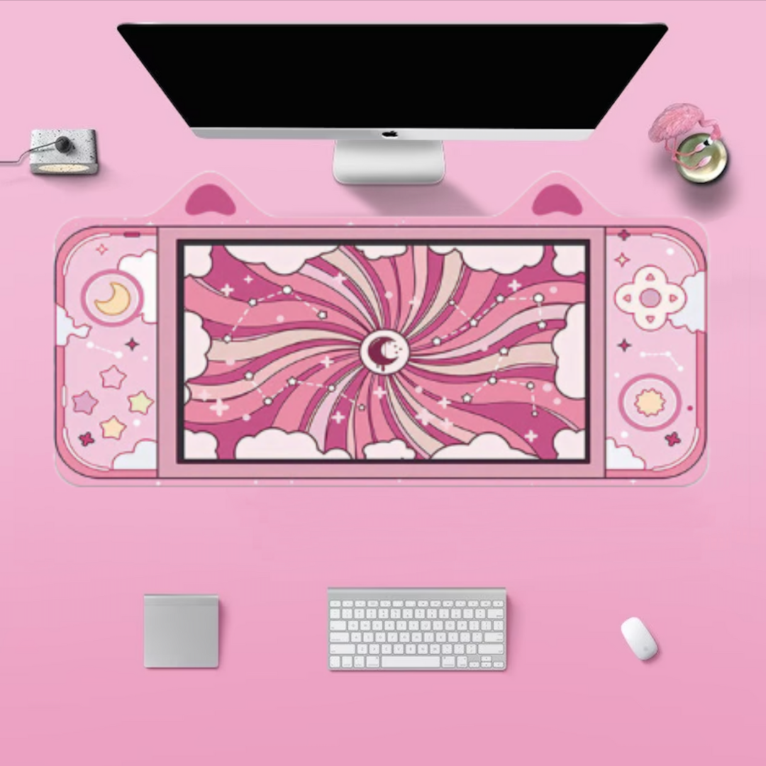 Pink Desk Mouse Pad 💖 Cute Mouse Pad | Pink Gaming
