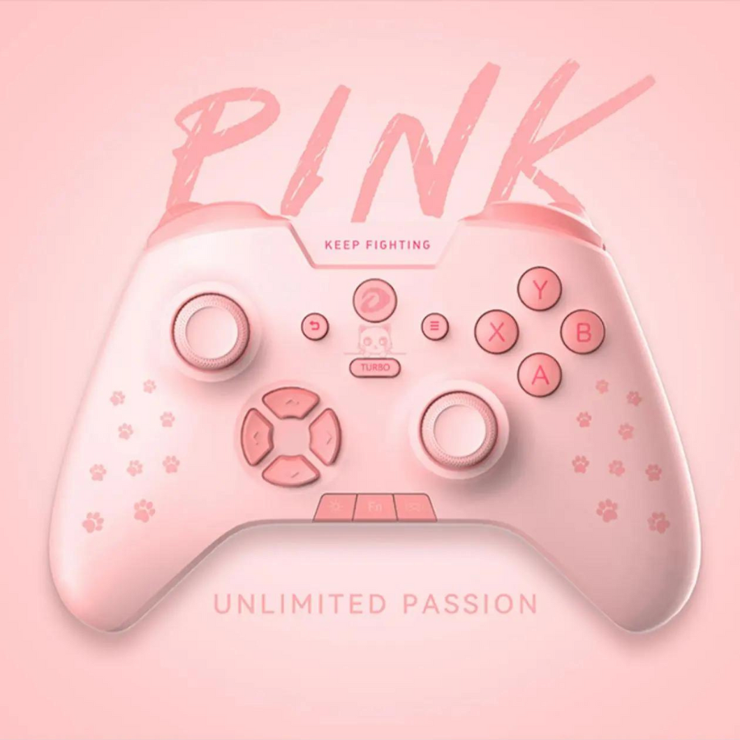 Pink Kitty Paws - Dareu H105 - New Wireless Bluetooth Game Controller