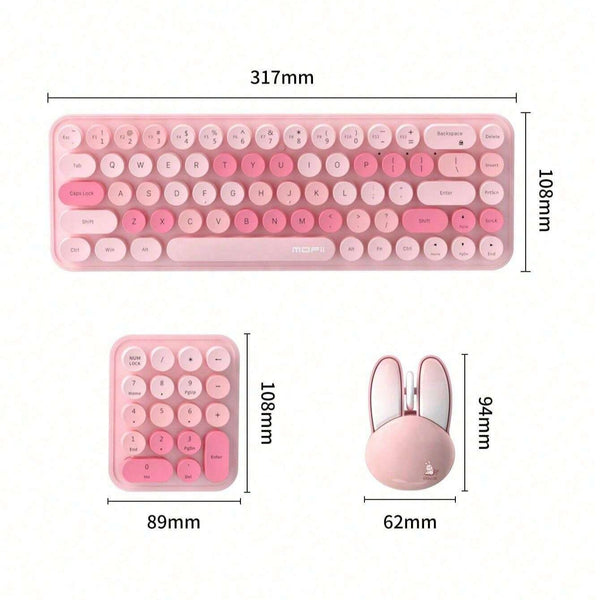 MOFII Cherry Portable Wireless Keyboard And Mouse Three-piece Suit
