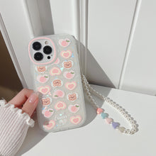 Cargar imagen en el visor de la galería, Peach Loving Bear - Chain iPhone Case
