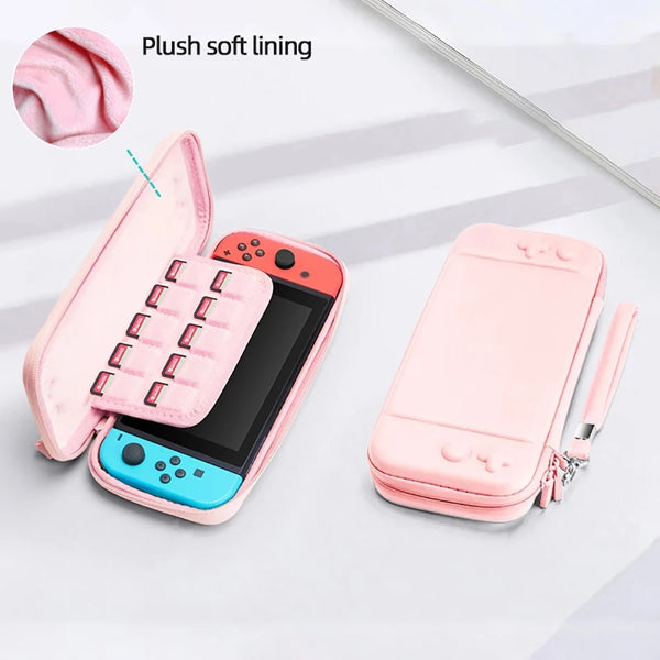 Pink Switch OLED Carrying Case