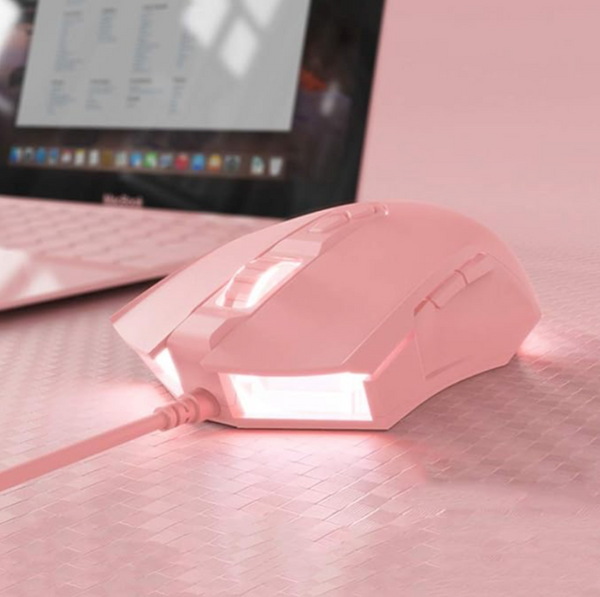 Pink Ray AJ52 - USB RGB Wired Gaming Mouse