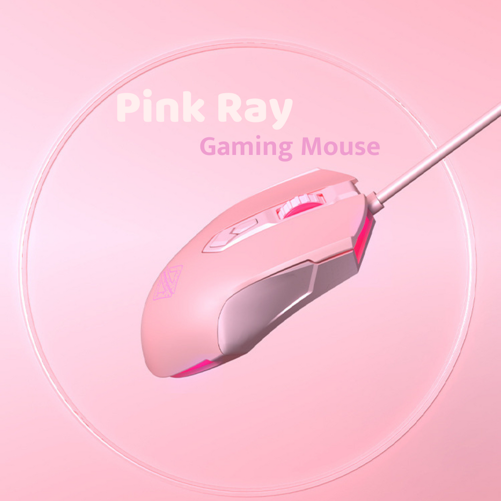 Pink Gaming Mouse 💓 Pink Wired Mouse | Pink Gaming