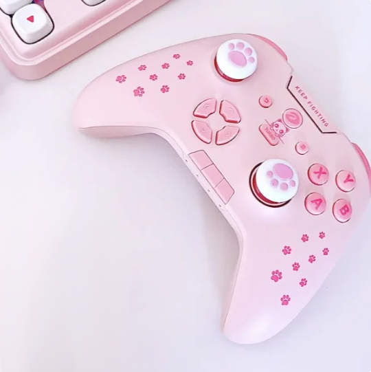 Pink Kitty Paws - Dareu H105 - New Wireless Bluetooth Game Controller