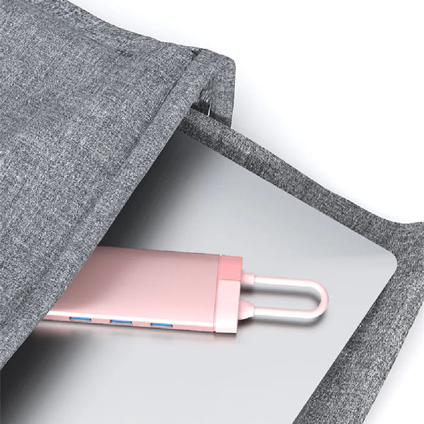 Pink Multi-function 6-in-1 Docking Station (Hub)