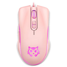 Load image into Gallery viewer, Pink Kitty - Wired Photoelectric Sliding Mouse
