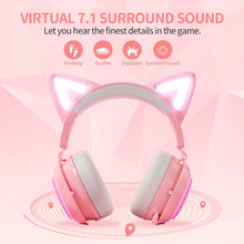 Cargar imagen en el visor de la galería, Cat Ears GS510 - Auriculares con Sonido 7.0 y luz RGB
