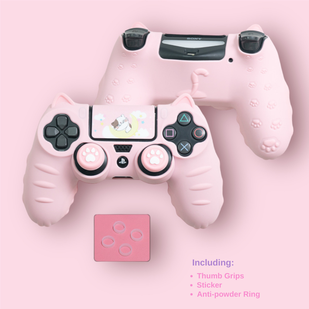 pink ps4 controller case