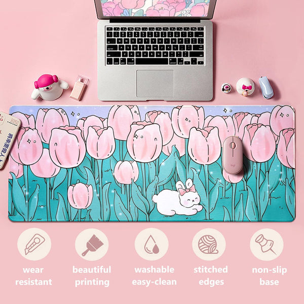 Cuties in Garden - Super Cute Cartoon Mouse Pad