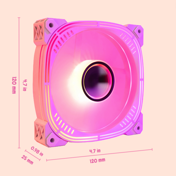 PC Cooling Fan - Pink Aura