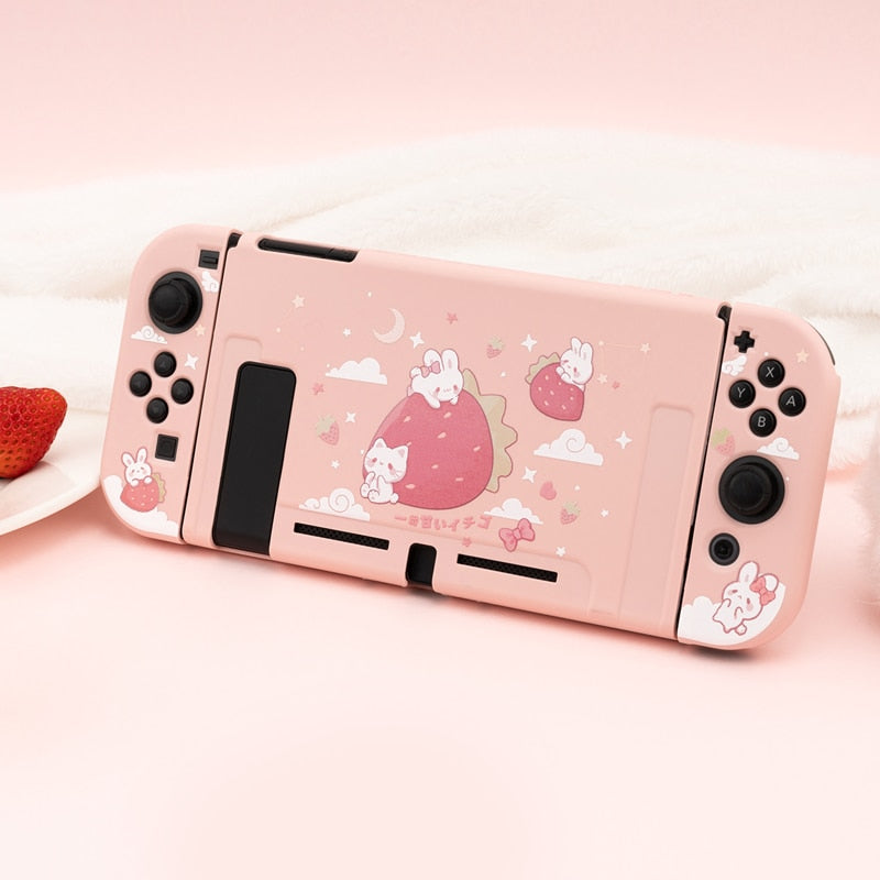 Funda protectora para Nintendo Switch - Strawberry Rabbit