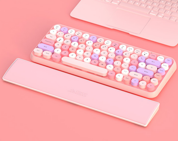 Pink PU Leather Keyboard Wrist Rest