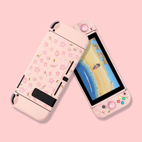 Nintendo Switch  and Lite Console Cover - Fallen Flowers