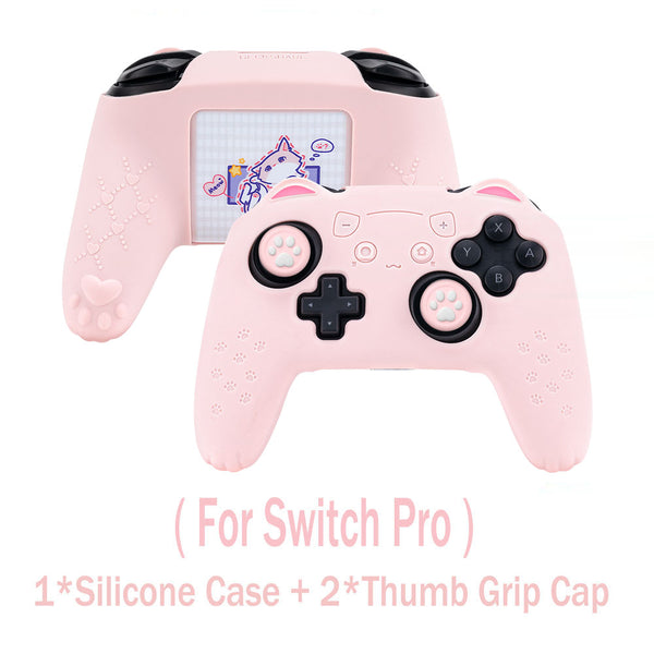 Nintendo Switch Pro Controller Cover - Pink Kitty Face