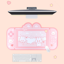 Load image into Gallery viewer, Desk Mat - Pinky Bunnies
